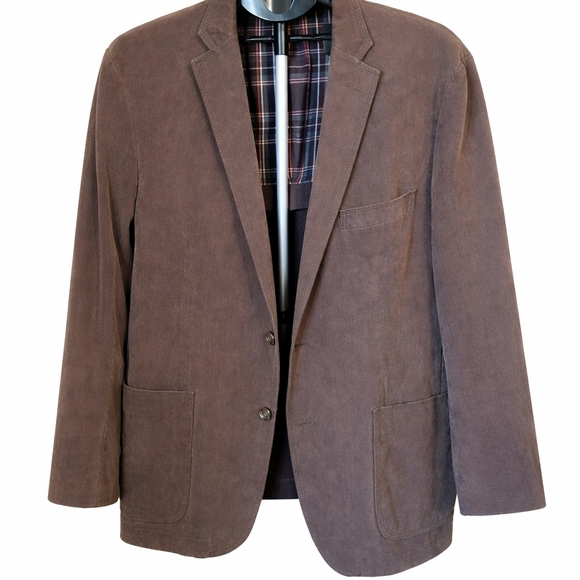 Johnston & Murphy Other - Johnston & Murphy Blazer Jacket XL Brown Cotton Sport Coat Casual 2 Button